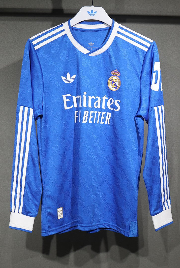 Real Madrid 25/26 Away Player Version Long Sleeve Football Shirt
