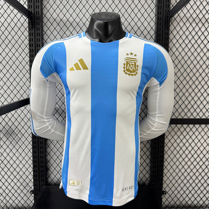 Argentina 2024 Home Long Sleeve Football Shirt