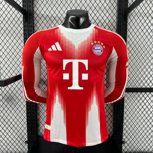 Bayern Munich 25/26 Home Long Sleeve Football Shirt