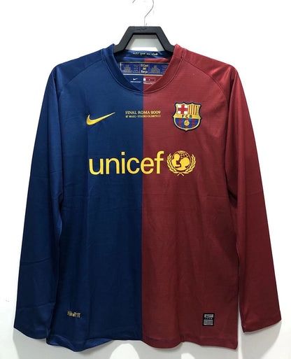 Barcelona 08/09 Home Long Sleeve Football Shirt