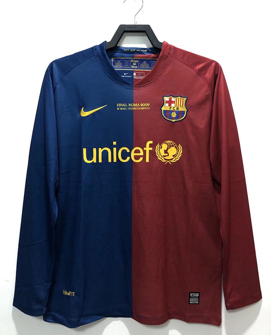 Barcelona 08/09 Home Long Sleeve Football Shirt