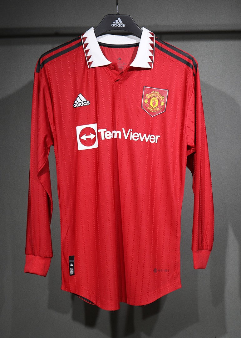 Manchester United 22/23 Home Player Version Long Sleeve Football Shirt