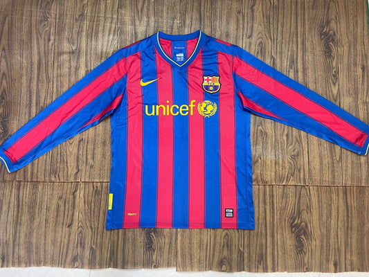 Barcelona 09/10 Home Long Sleeve Football Shirt