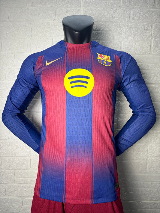Barcelona 25/26 Home Long Sleeve Football Shirt