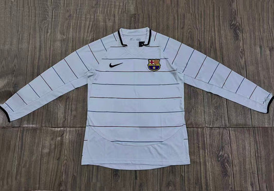 Barcelona 03/04 Away Long Sleeve Football Shirt