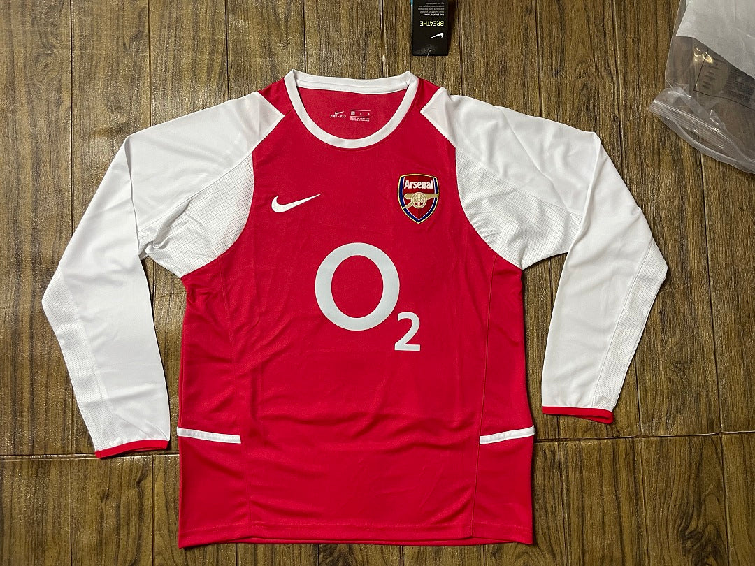 Arsenal 02/04 Home Long Sleeve Football Shirt