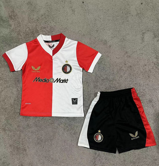 Kids Feyenoord 25/26 Home Football Shirt