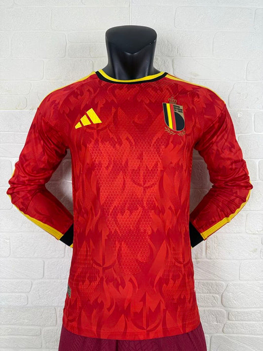 Belgium 26/27 Home Long Sleeve Player Version Football Shirt
