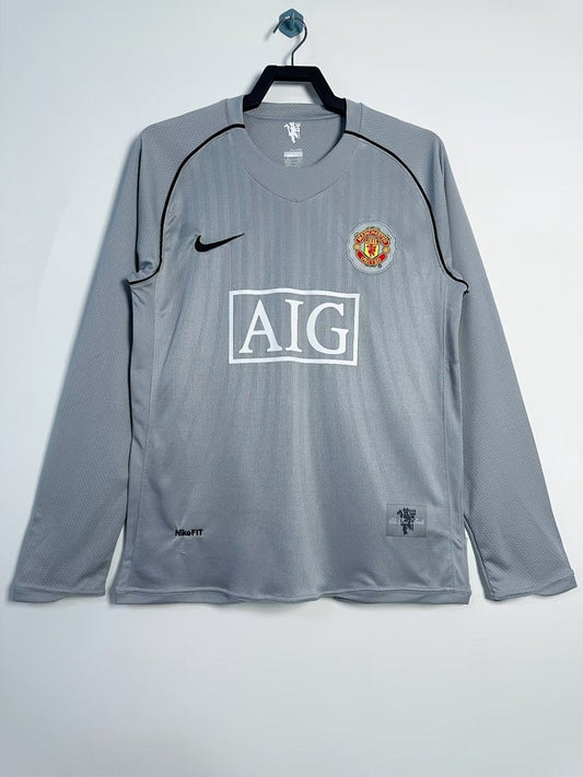 Manchester United 07/08 Goalkeeper Grey Long Sleeve Football Shirt