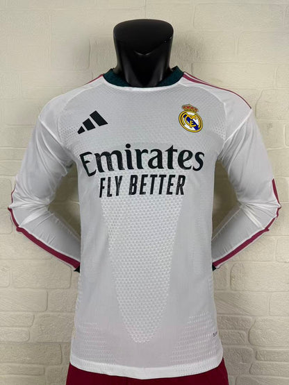 Real Madrid 26/27 Home Long Sleeve Player Version Football Shirt