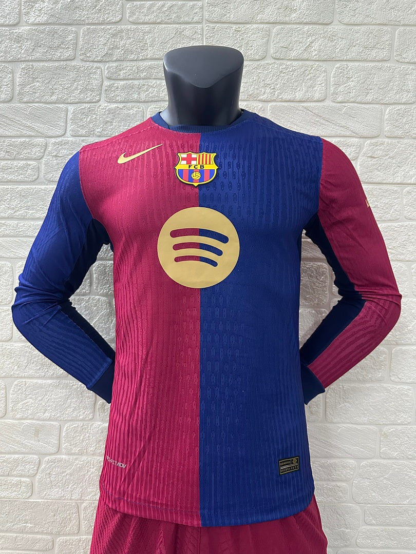 Barcelona 24/25 Home Long Sleeve Football Shirt