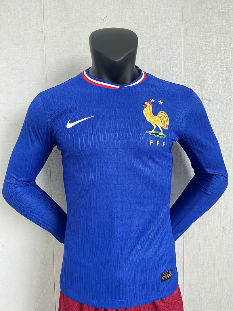 France 24/25 Home Long Sleeve Football Shirt