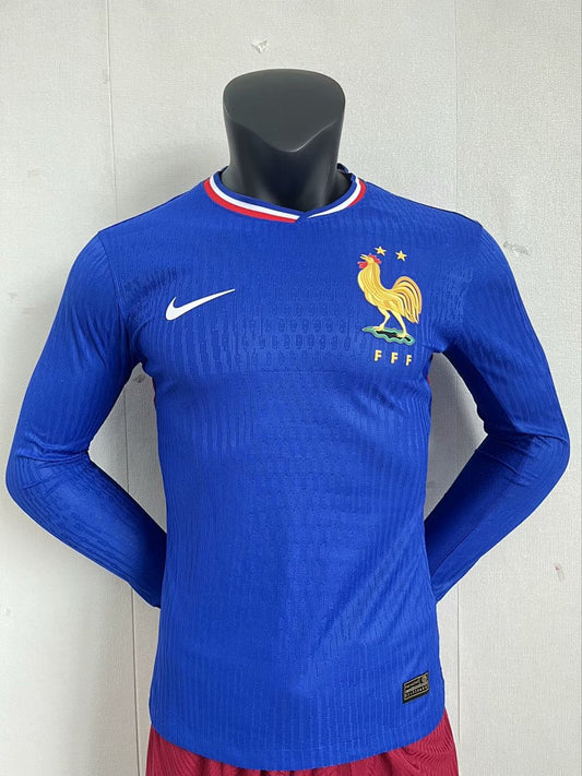 France 24/25 Home Long Sleeve Football Shirt