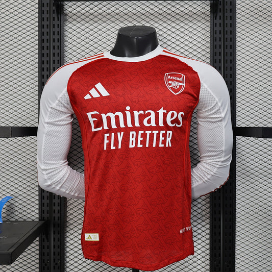 Arsenal 25/26 Home Long Sleeve Football Shirt