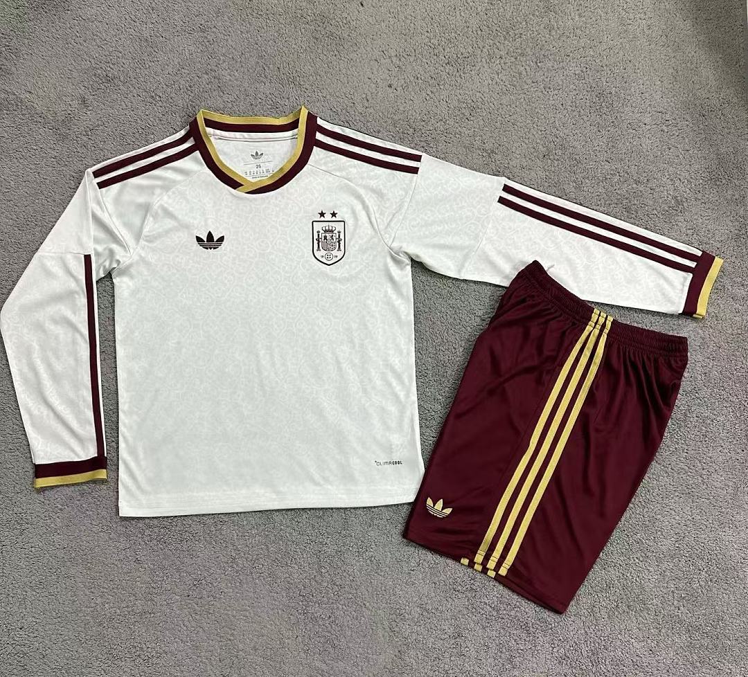 Spain 26/27 Away Two Stars Long Sleeve Football Shirt