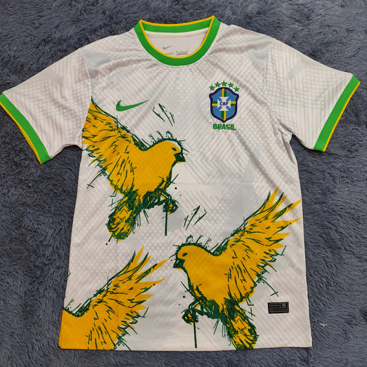 Brazil 23/24 White Football Shirt