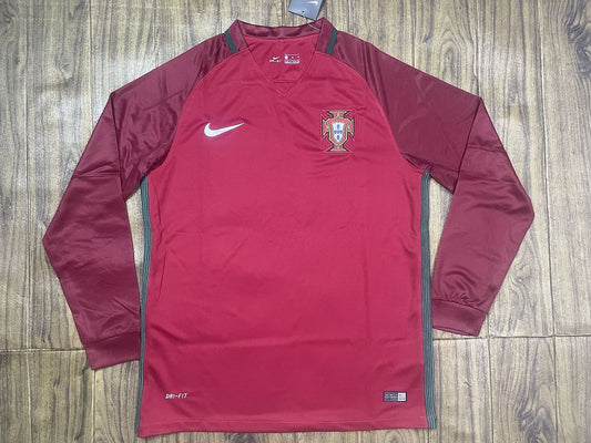 Portugal 2016 Home Long Sleeve Football Shirt