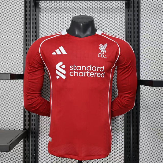 Liverpool 25/26 Home Long Sleeve Football Shirt