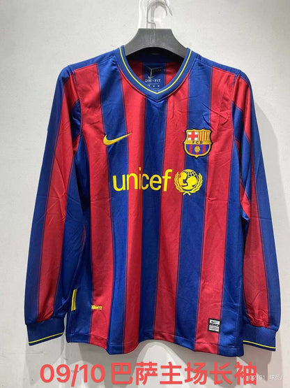 Barcelona 09/10 Home Long Sleeve Football Shirt