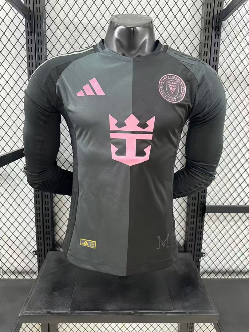 Inter Miami 25/26 Away Long Sleeve Football Shirt