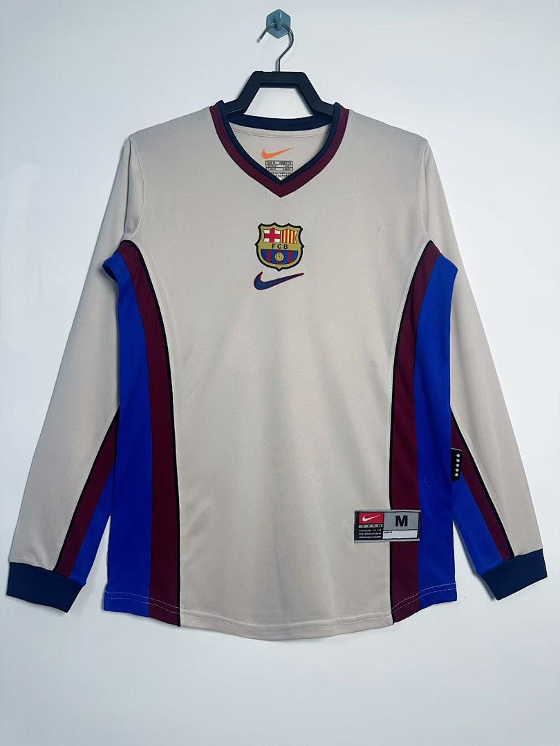 Barcelona 98/99 Away Long Sleeve Football Shirt