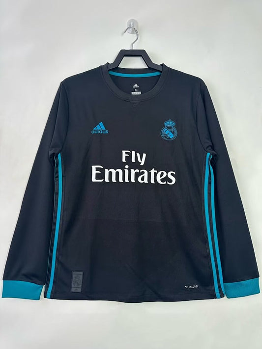 Real Madrid 17/18 Away Long Sleeve Football Shirt