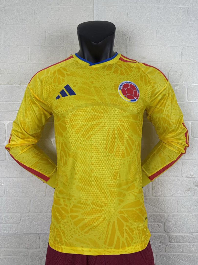 Colombia 26/27 Home Long Sleeve Player Version Football Shirt