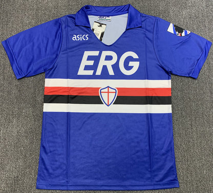 Sampdoria 90/91 Home Football Shirt