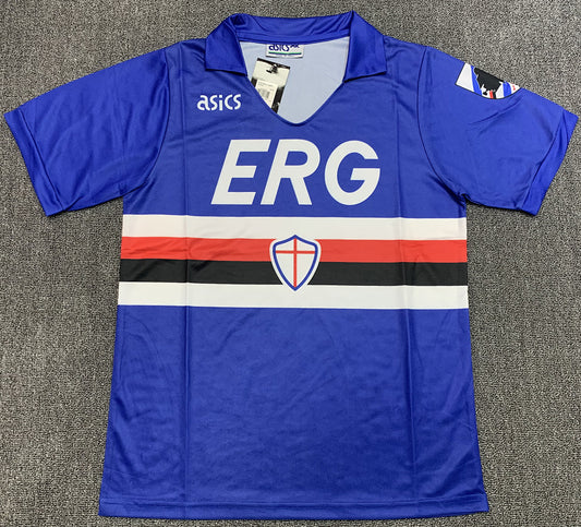 Sampdoria 90/91 Home Football Shirt