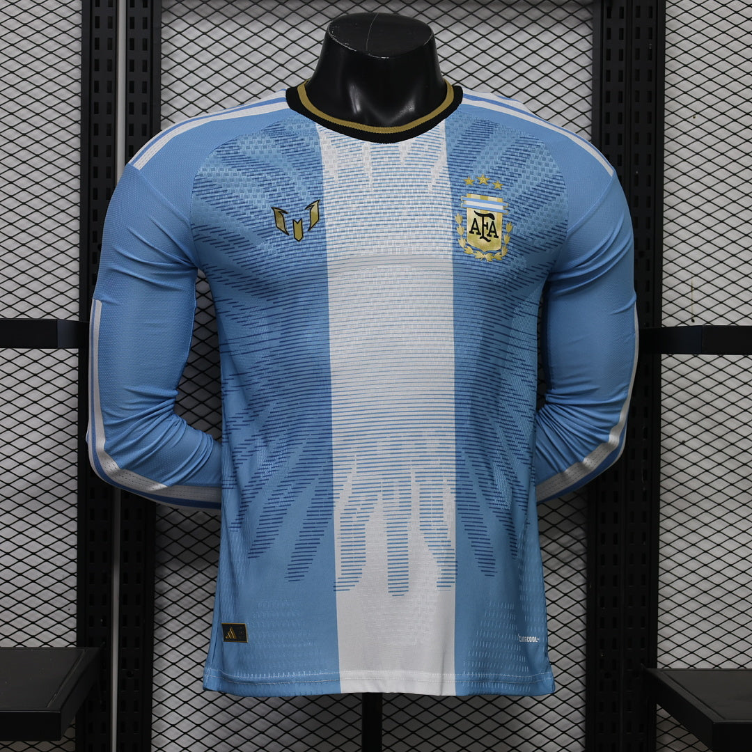 Argentina 26/27 Anniversary Long Sleeve Player Version Football Shirt