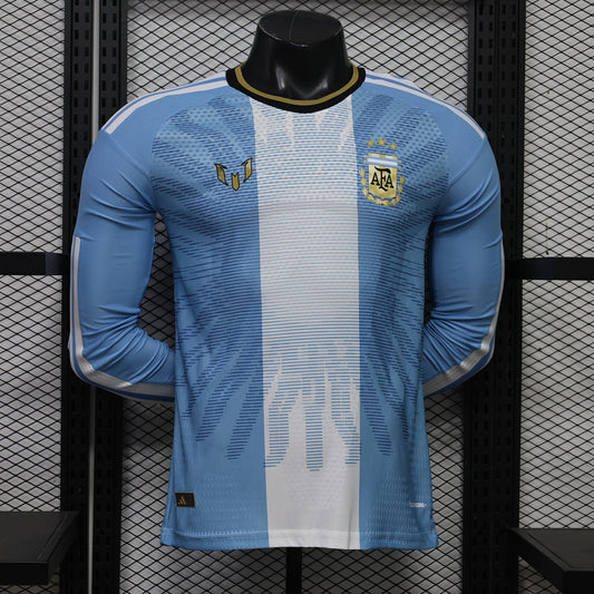 Argentina 26/27 Anniversary Long Sleeve Player Version Football Shirt
