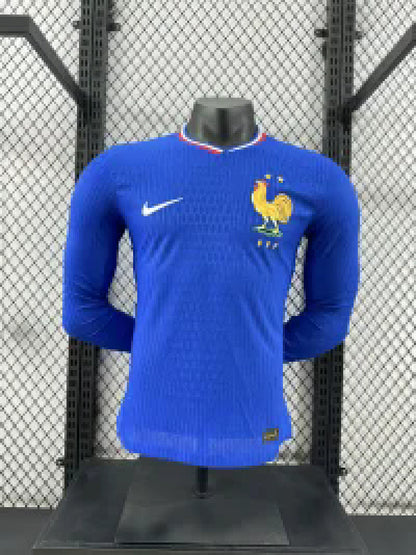 France 24/25 Home Long Sleeve Football Shirt