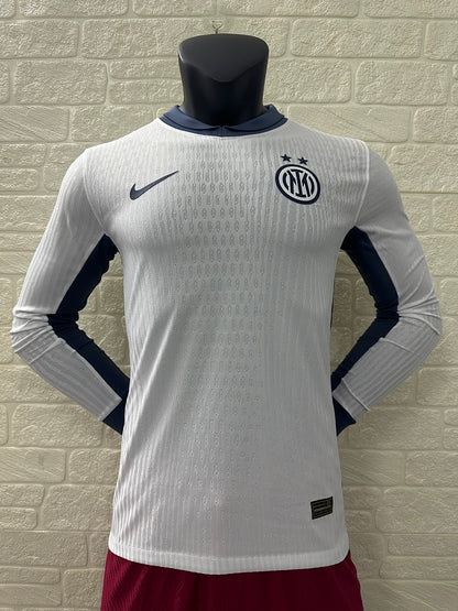 Inter Milan 24/25 Away Long Sleeve Football Shirt