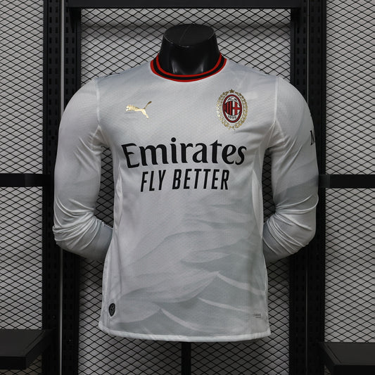 AC Milan 26/27 Away White Long Sleeve Football Shirt