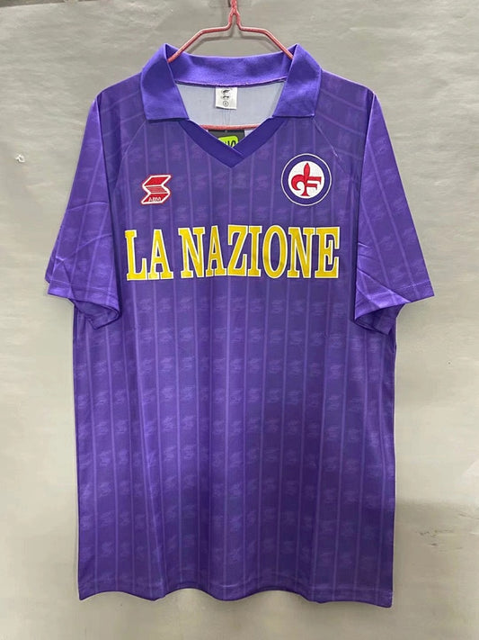 Fiorentina 89/90 Home Football Shirt