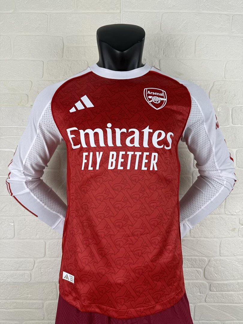 Arsenal 25/26 Home Long Sleeve Football Shirt