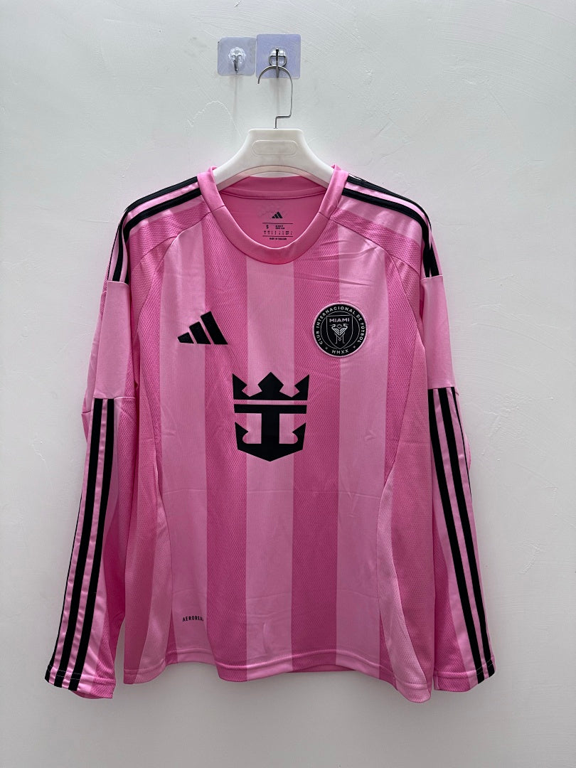 Inter Miami 25/26 Home Long Sleeve Football Shirt
