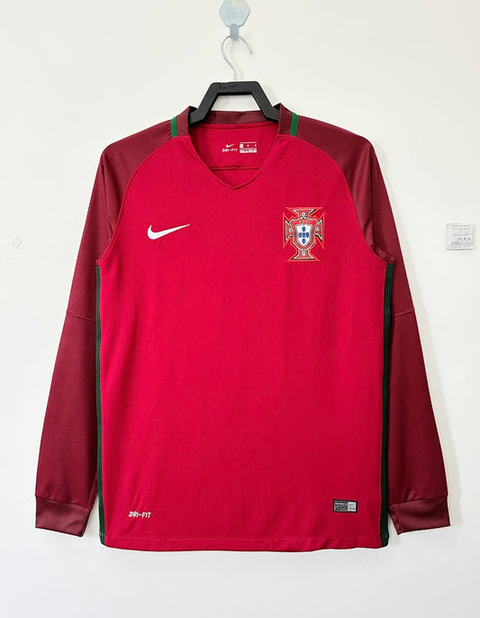 Portugal 2016 Home Long Sleeve Football Shirt