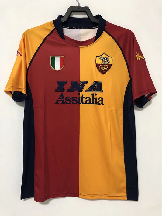 Roma 00/01 Home Football Shirt