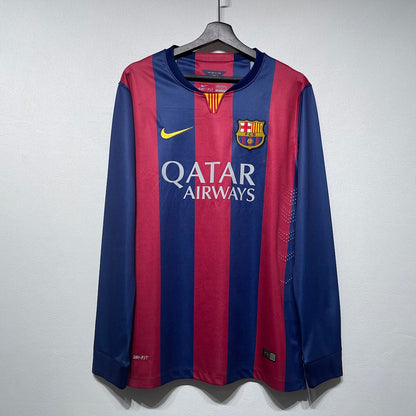 Barcelona 14/15 Home Long Sleeve Football Shirt