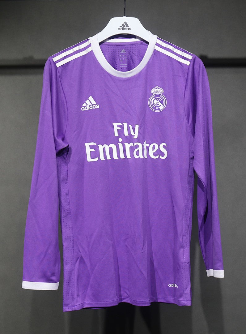 Real Madrid 16/17 Away Player Version Long Sleeve Football Shirt