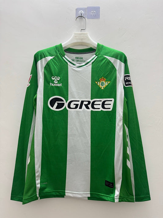 Real Betis 25/26 Home Long Sleeve Football Shirt