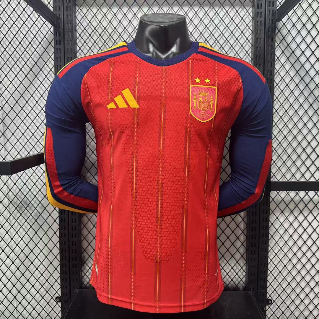 Spain 2026 Home Long Sleeve Football Shirt