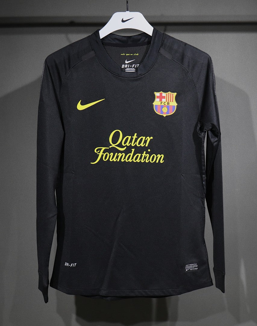 Barcelona 11/12 Away Player Version Long Sleeve Football Shirt