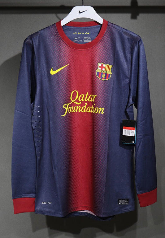 Barcelona 12/13 Player Version Long Sleeve Football Shirt