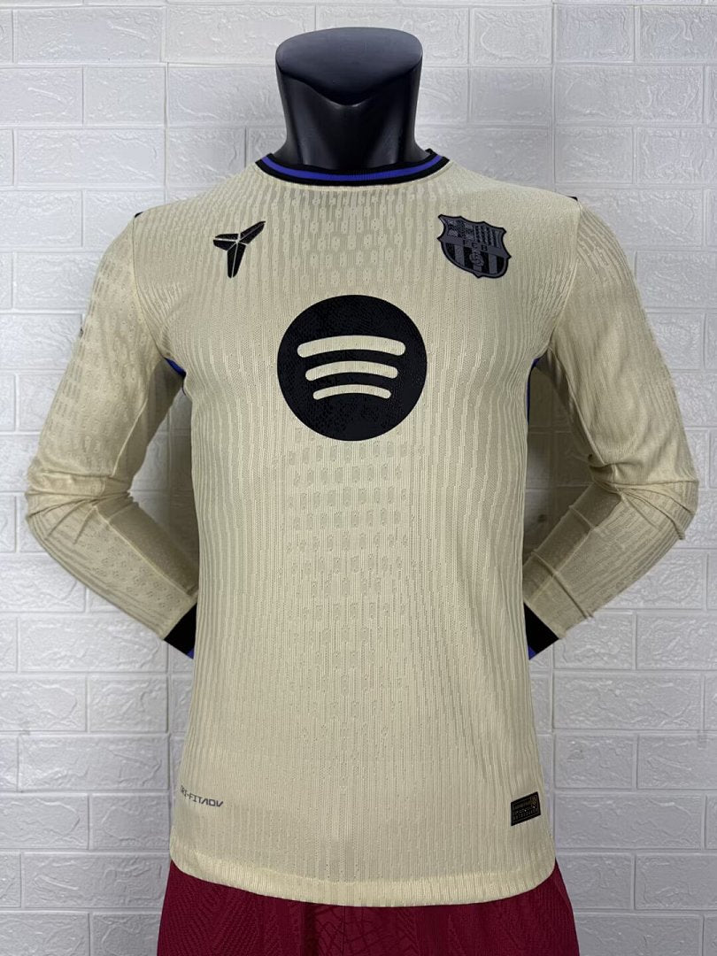 Barcelona 25/26 Away Long Sleeve Football Shirt