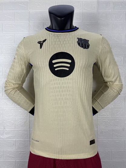 Barcelona 25/26 Away Long Sleeve Football Shirt