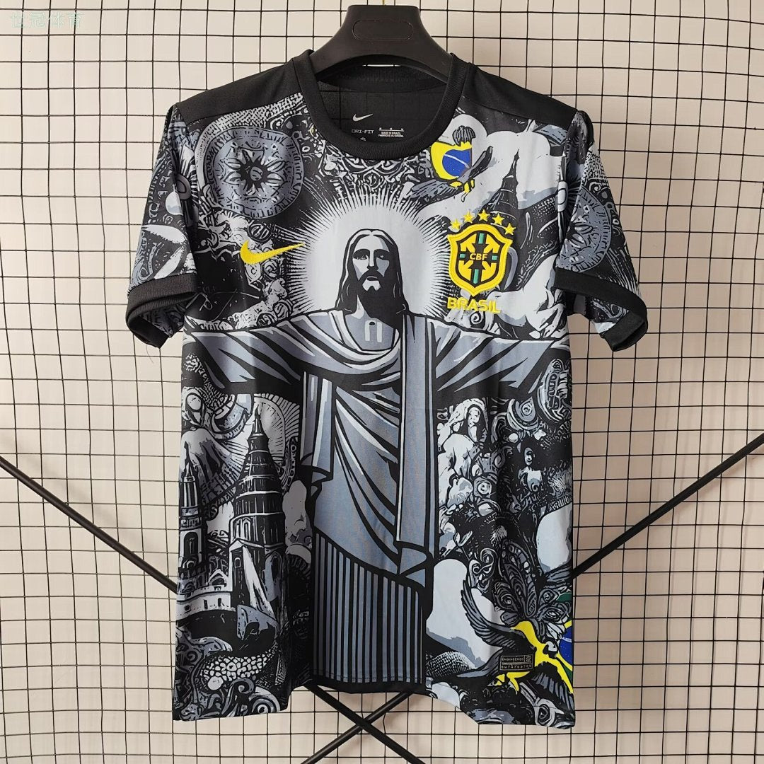 Brazil 24/25 Black Football Shirt