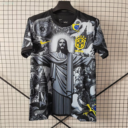 Brazil 24/25 Black Football Shirt