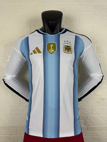 Argentina 26/27 Home Long Sleeve Player Version Football Shirt